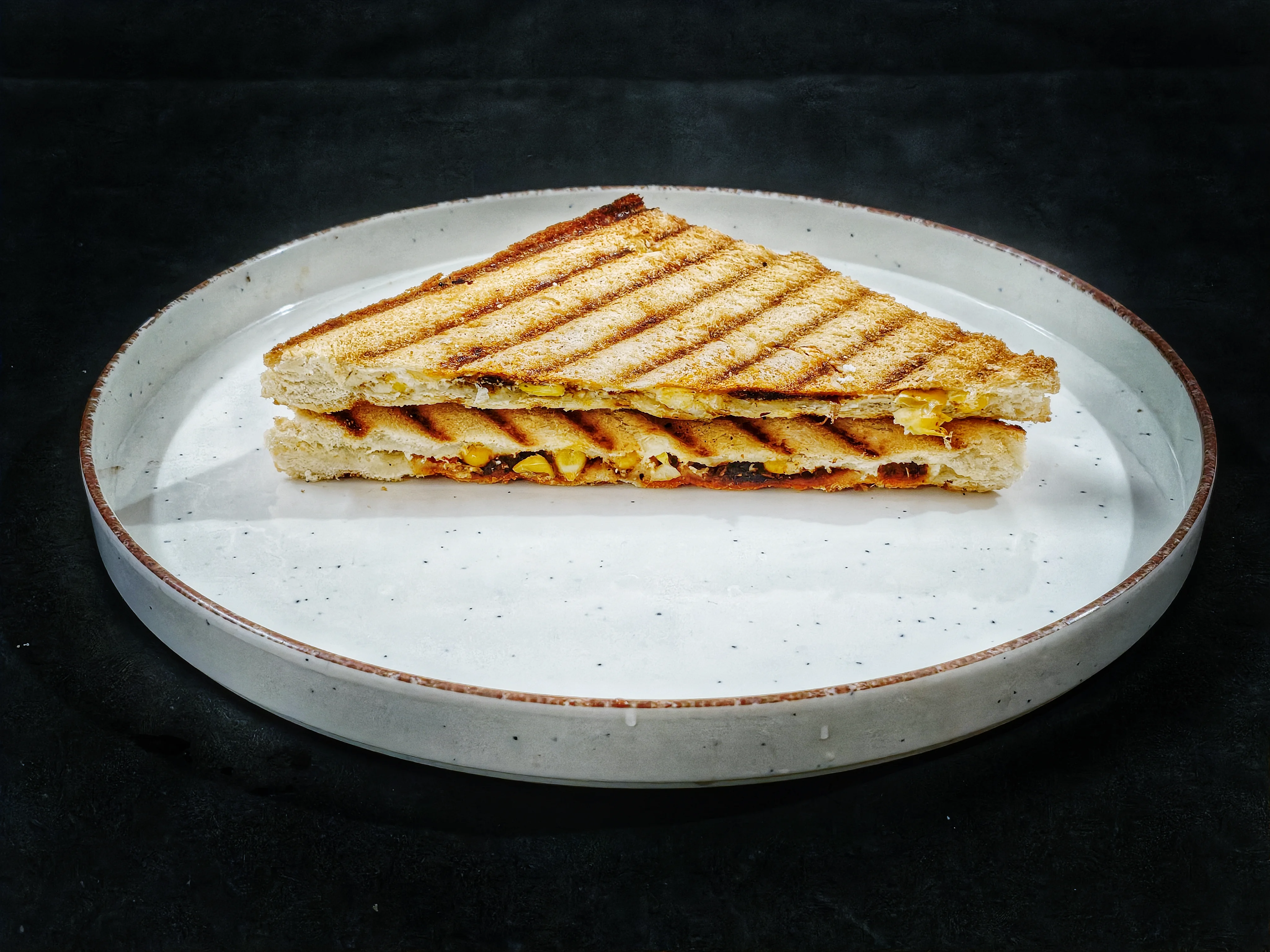 Dahi Tadka Veg Grilled Sandwich